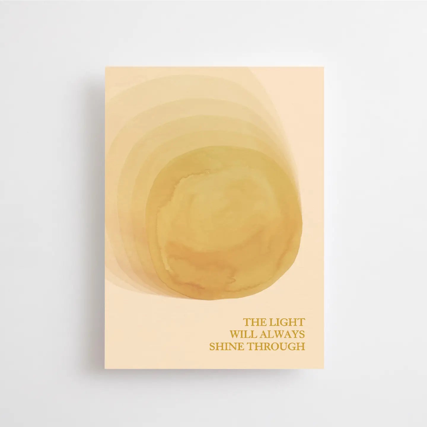 Anna Cosma Postkarte - The light will always shine trough