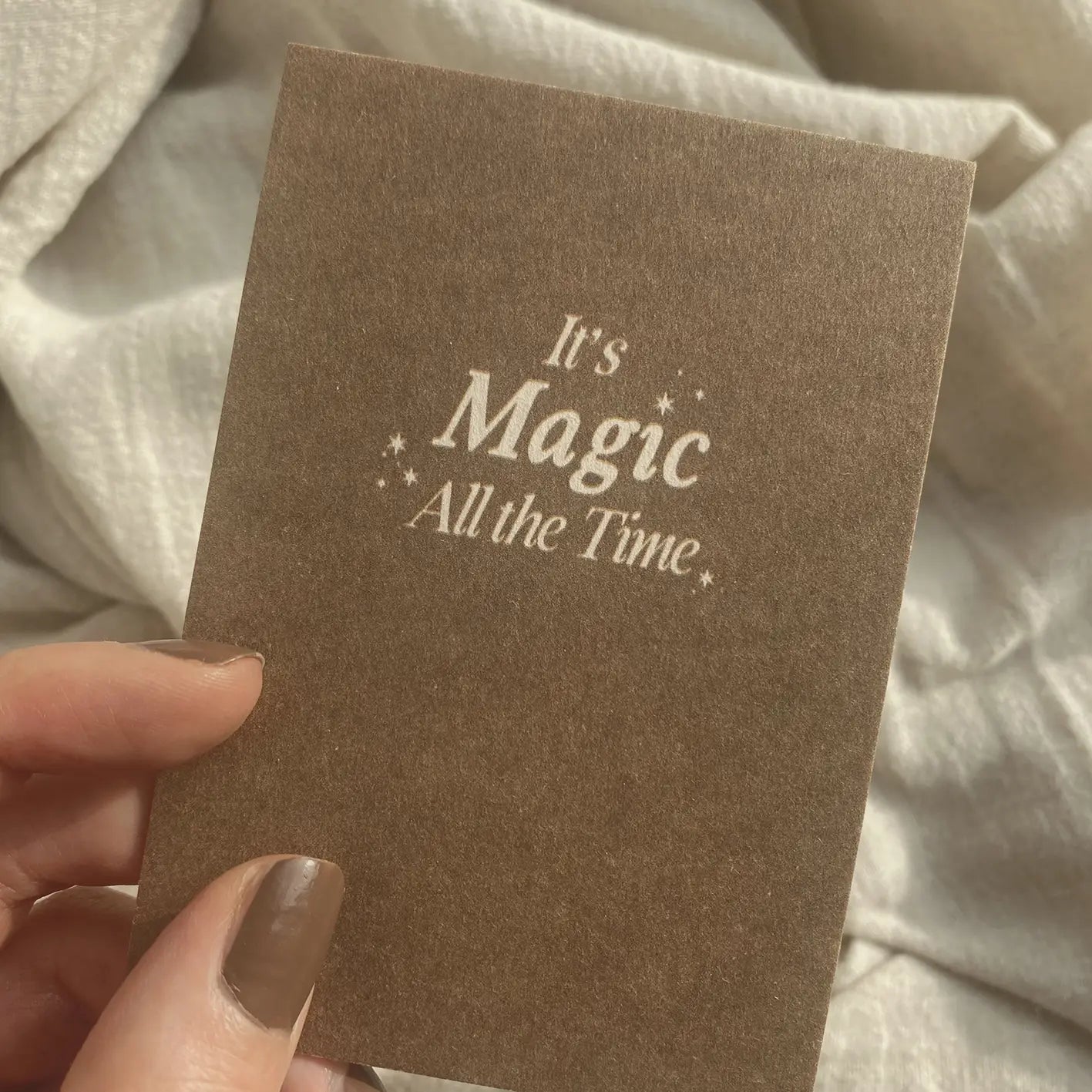 Anna Cosma Grusskarte MINI - it's magic all the time