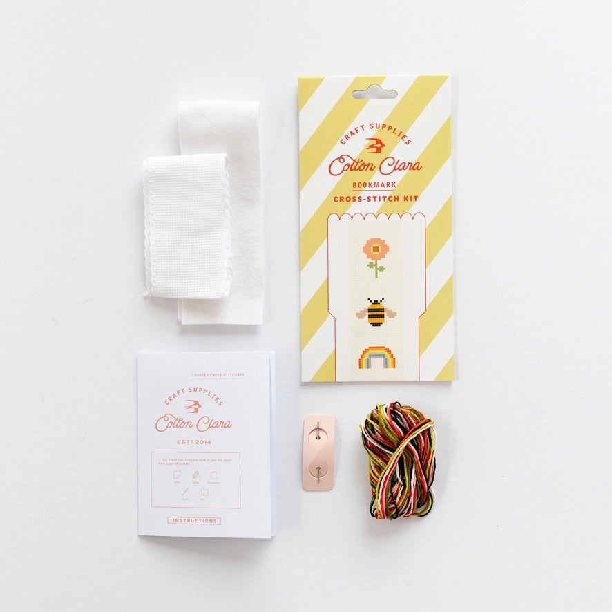 Cotton Clara - Kreuzstich Lesezeichen DIY