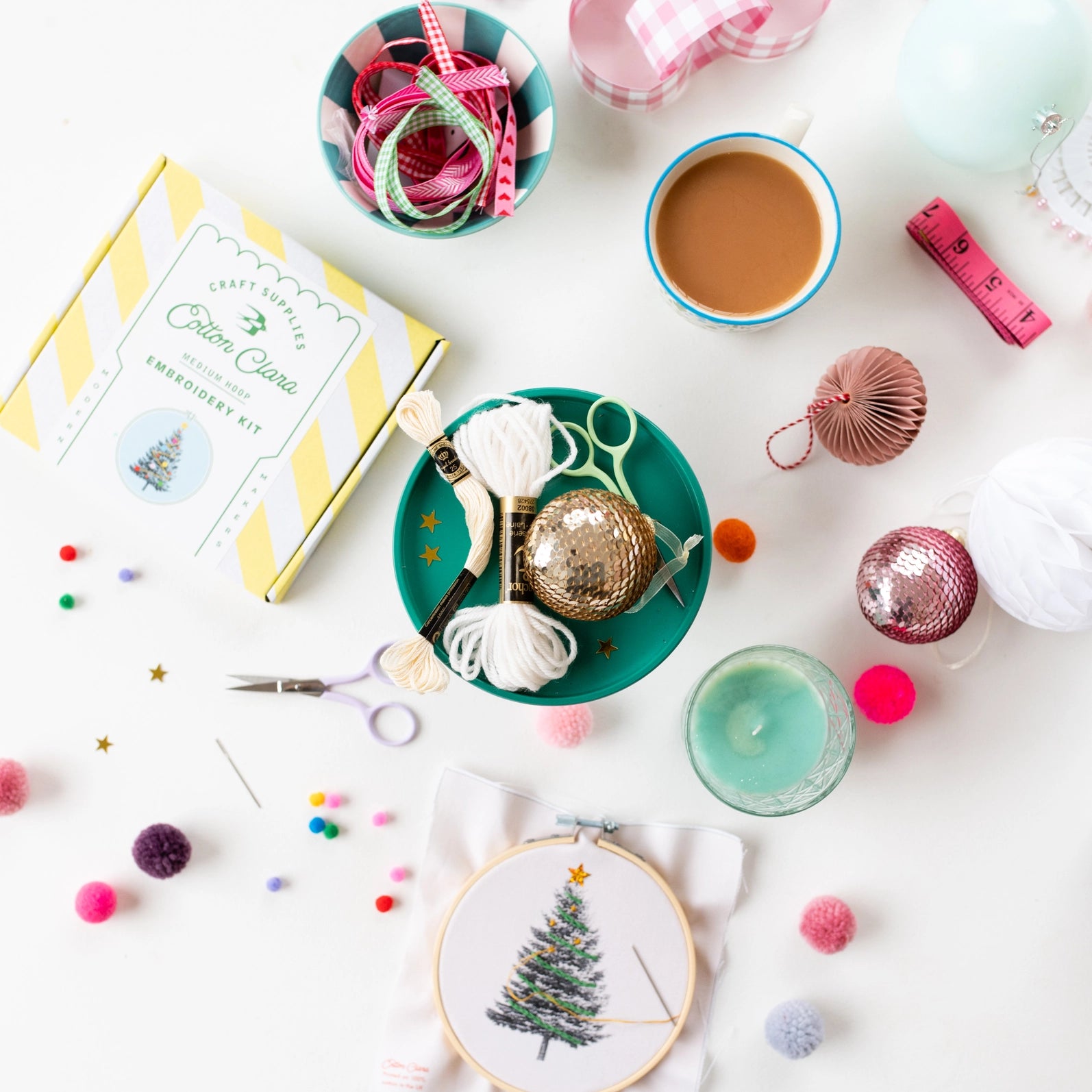 Cotton Clara - Kreuzstick DIY Set X-Mas Tree