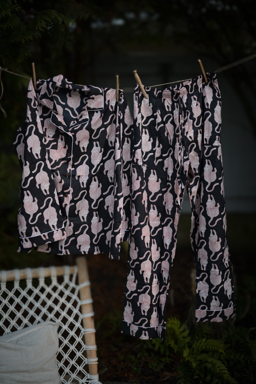 Mama Bengal Tiger Pyjama - Black