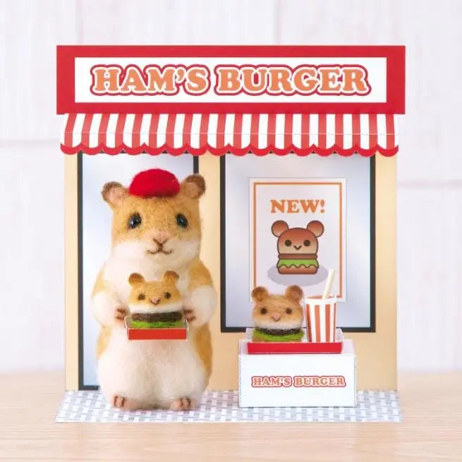 Nadelfilz Set - Otter Bäckerei oder Hamster Burger