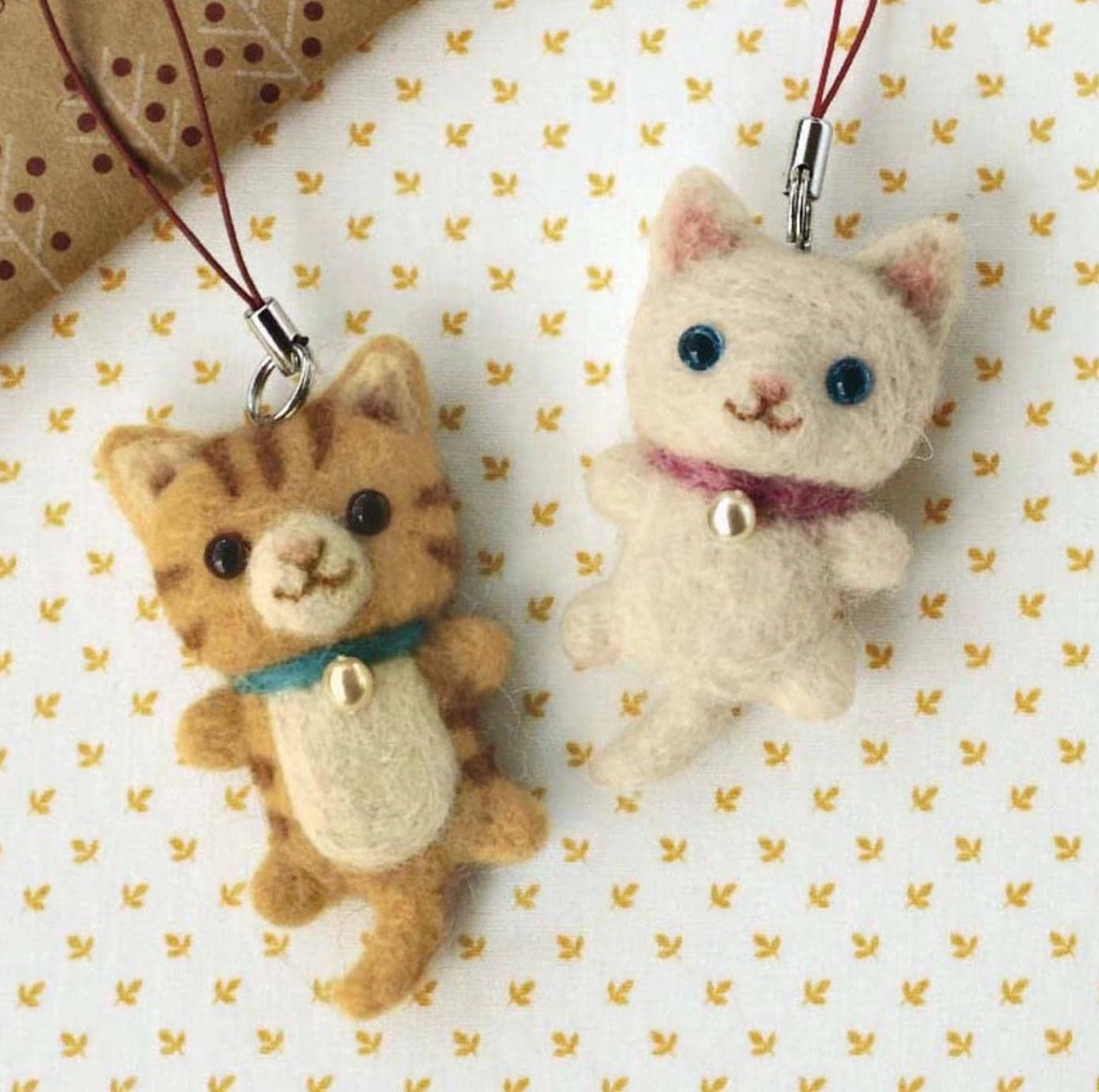 Japanisches Wollfilz DIY Set "Katzen"
