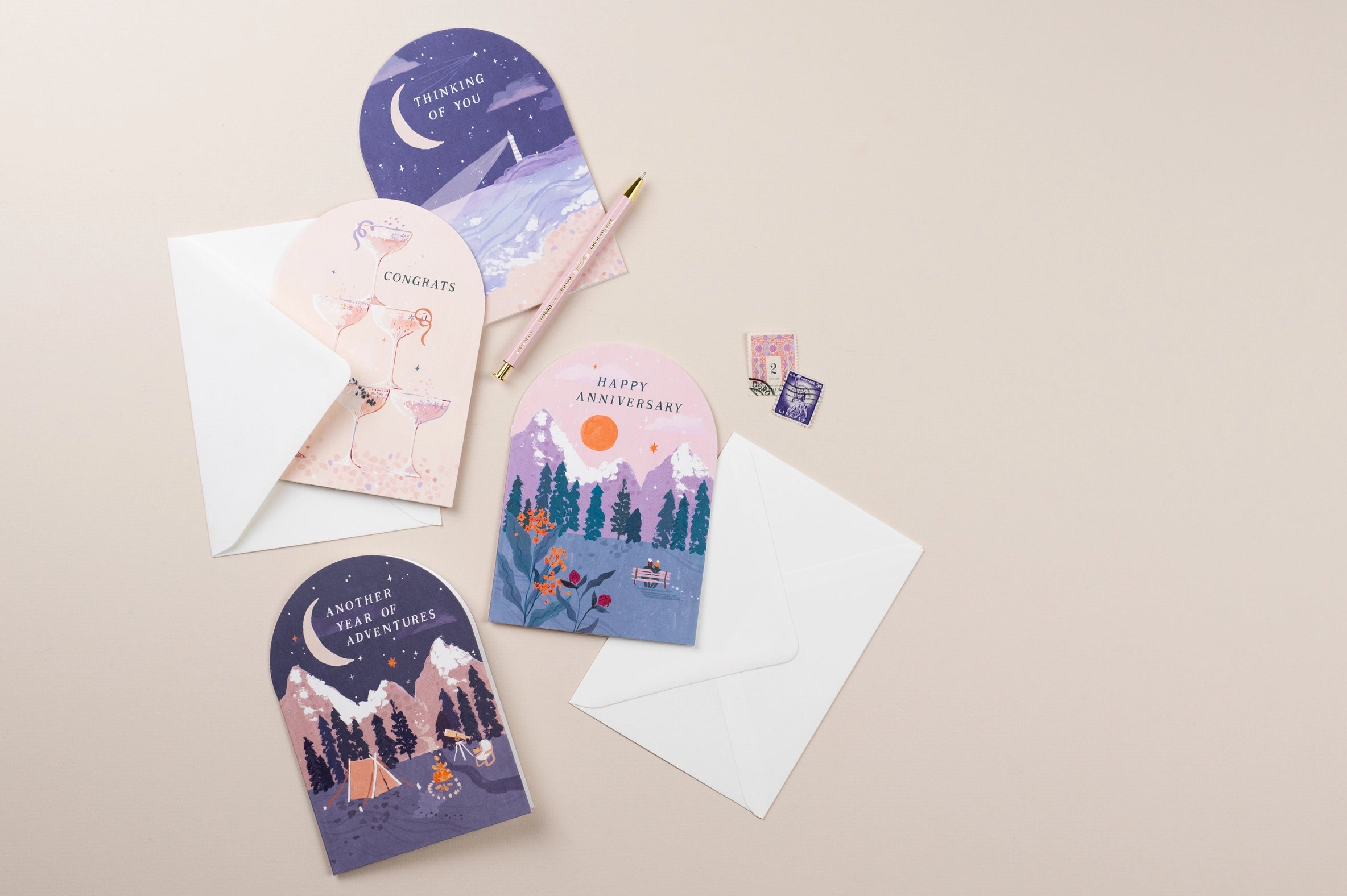 Sister Paper co. Grusskarte - Adventures