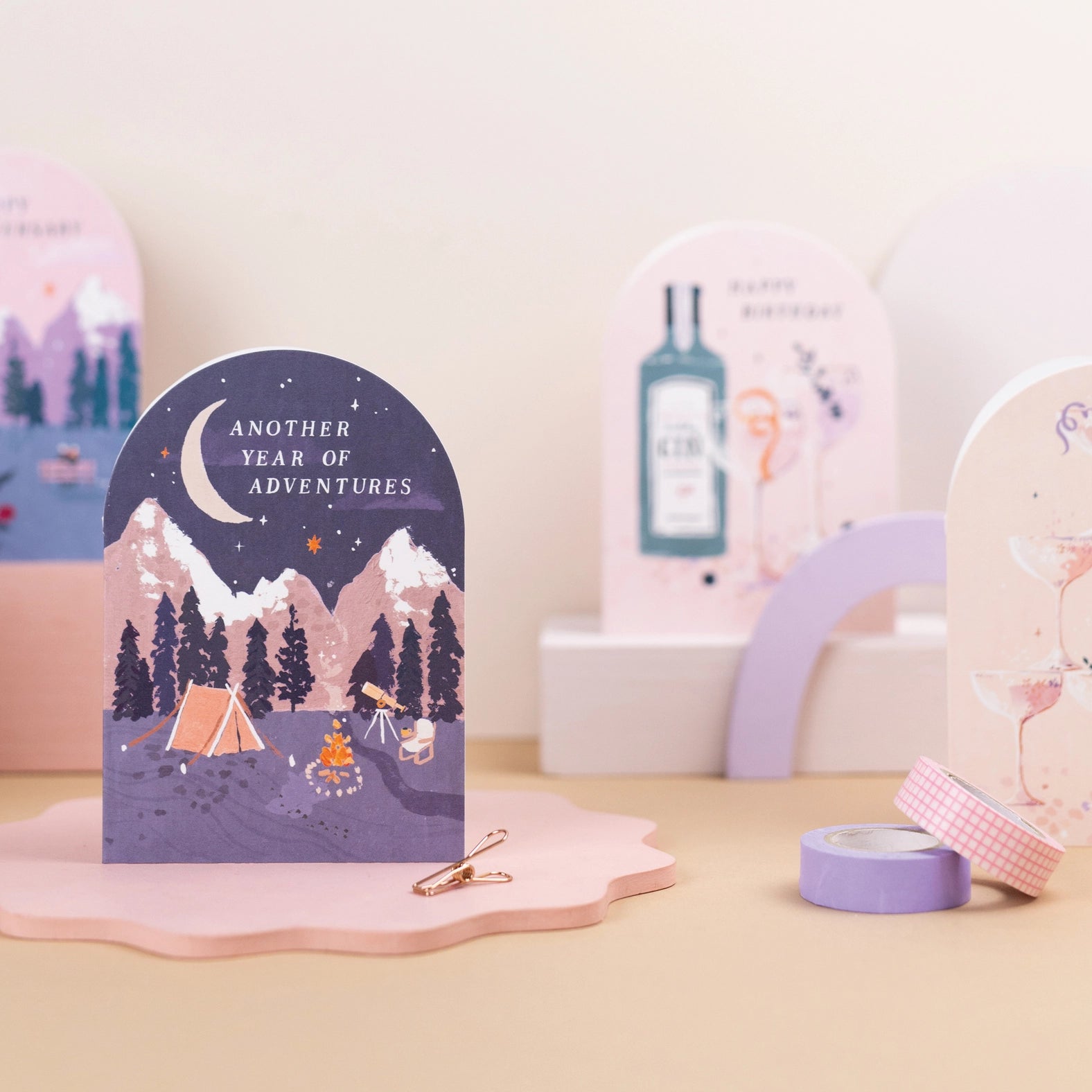 Sister Paper co. Grusskarte - Adventures