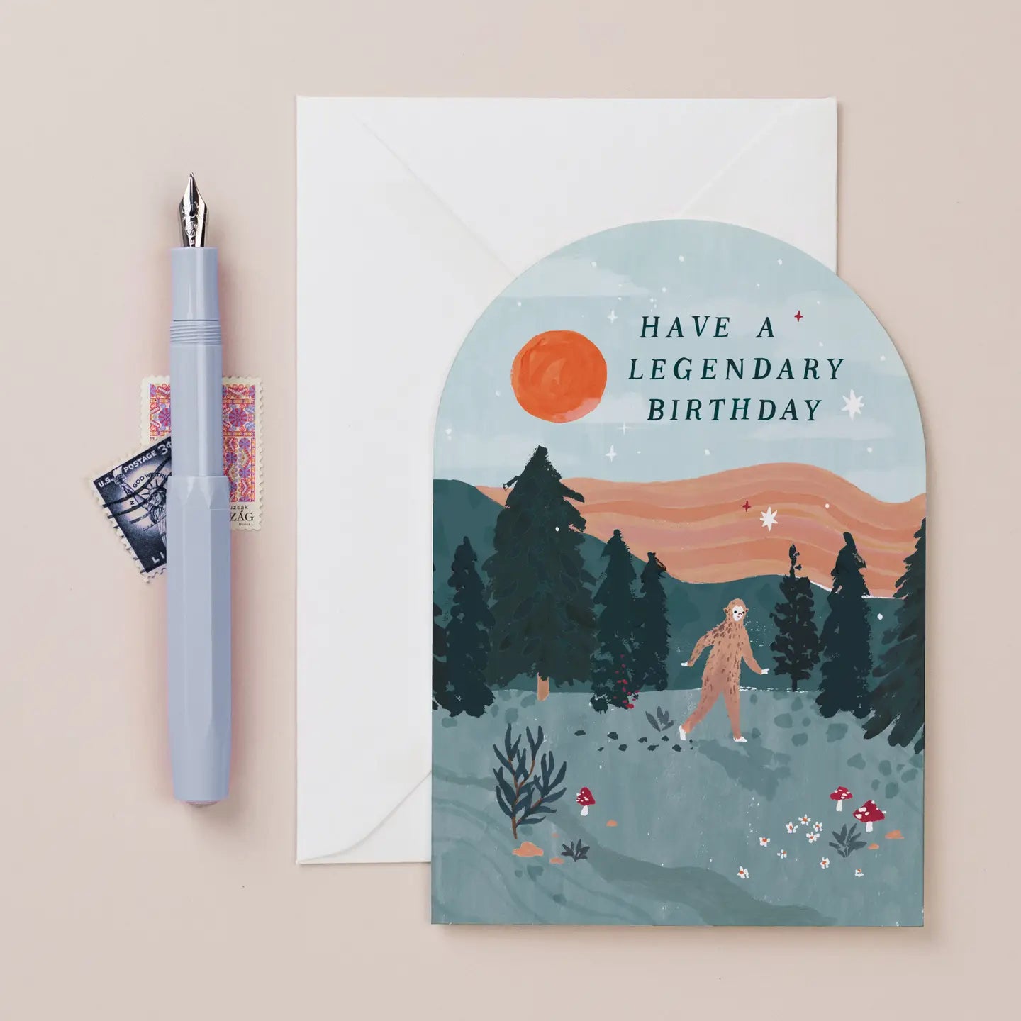 Sister Paper co. Grusskarte - Birthday Bigfoot