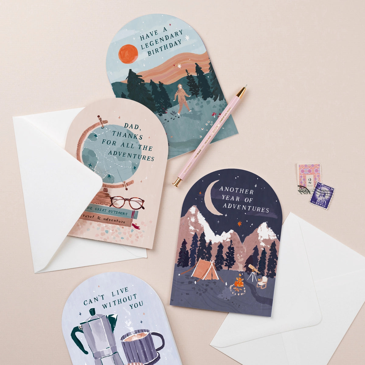 Sister Paper co. Grusskarte - Birthday Bigfoot