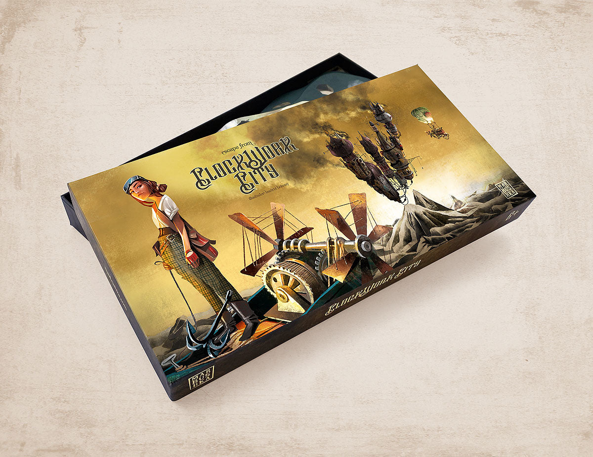 Marbushka Brettspiel - ClockWork City