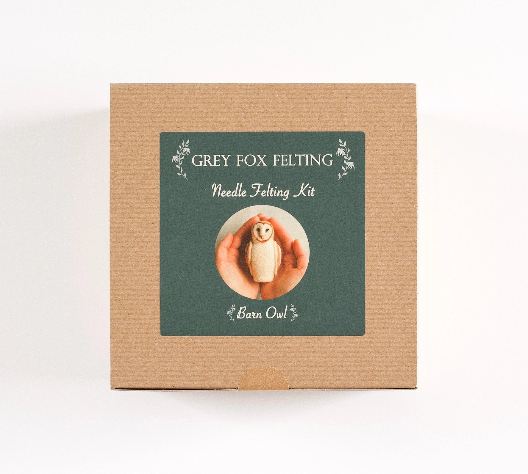 Grey Fox felting- Nadelfliz DIY Kit Schleiereule