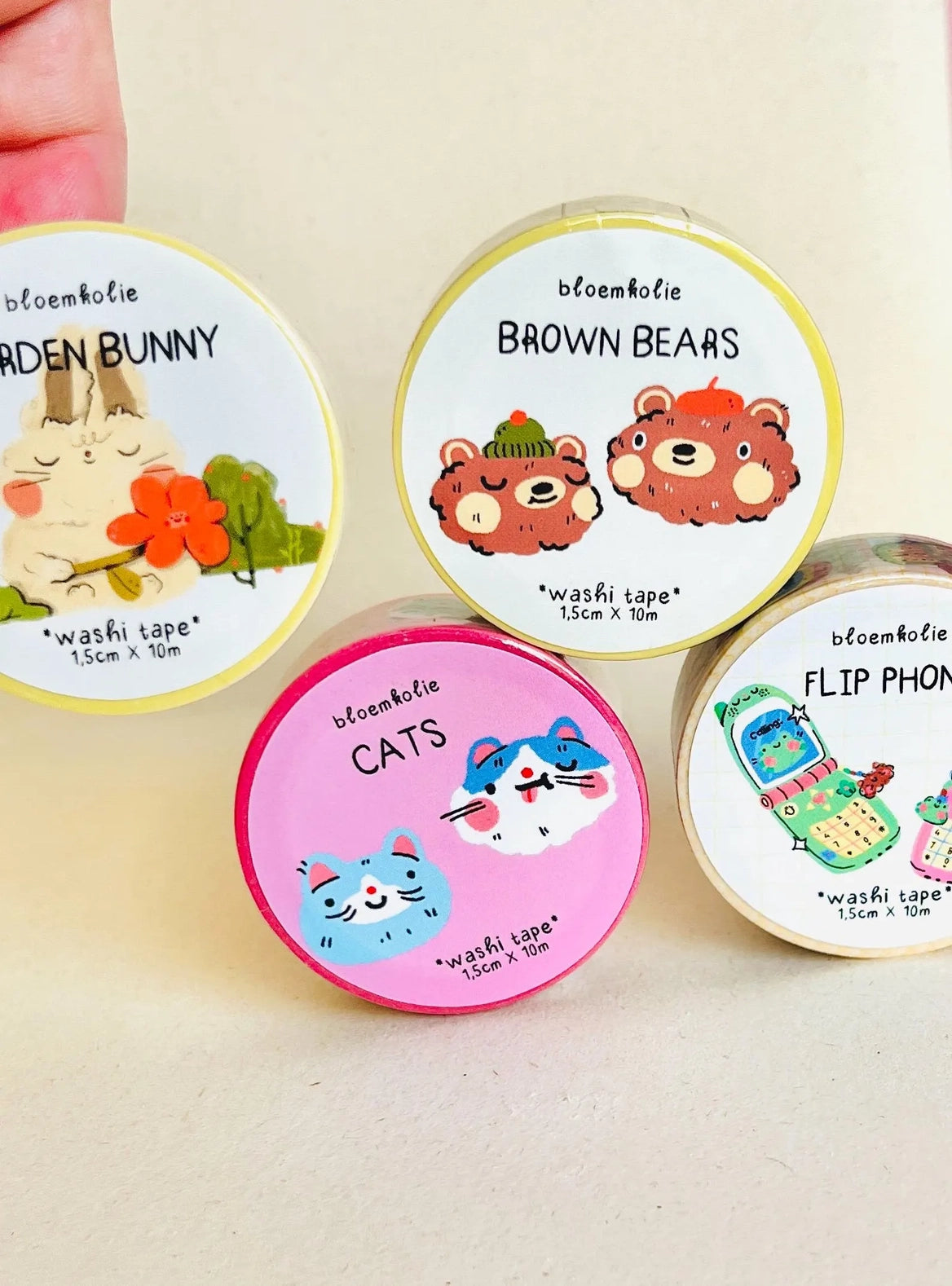 Bloemkolie - Washi Tape verspielte Tiere