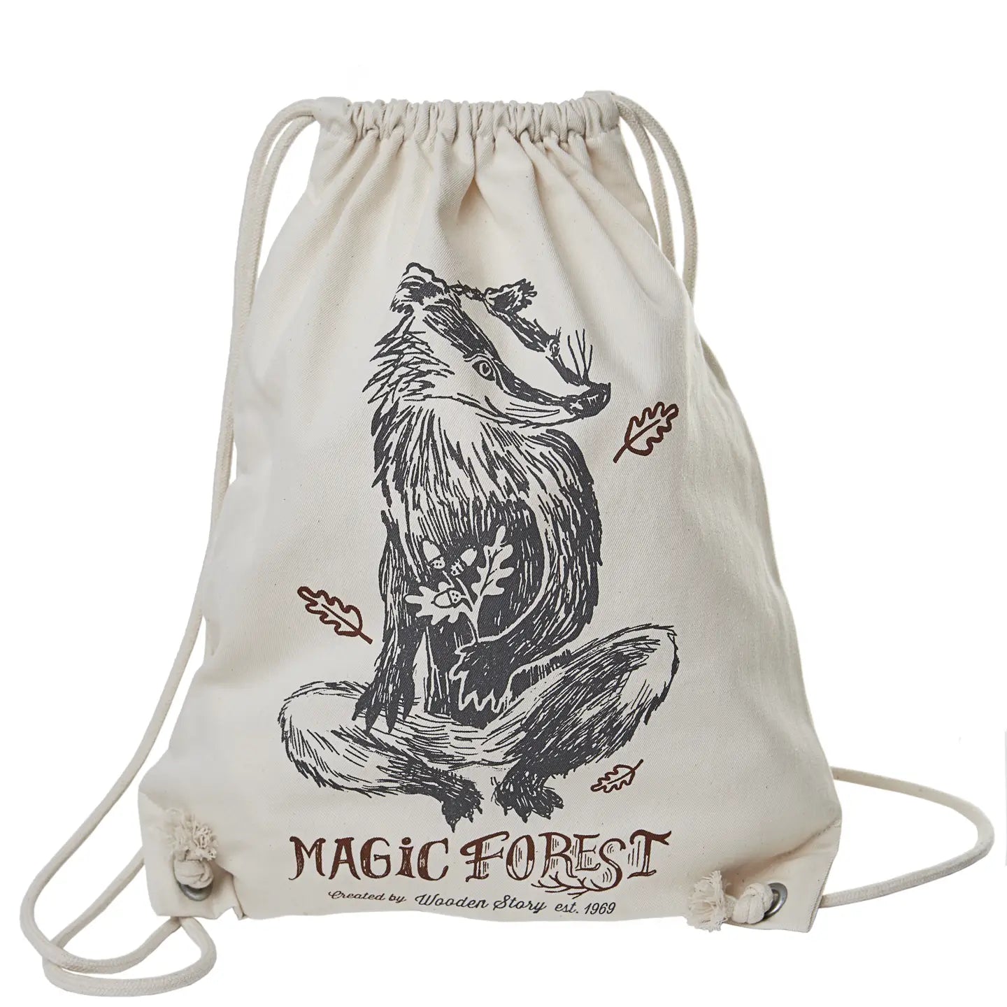 Magic Forest - Baumwoll Rucksack Badger